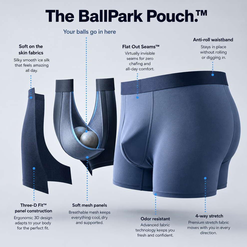 Men's Stretchable Ice Silk Underwear – Buy 1 Get 2 Free