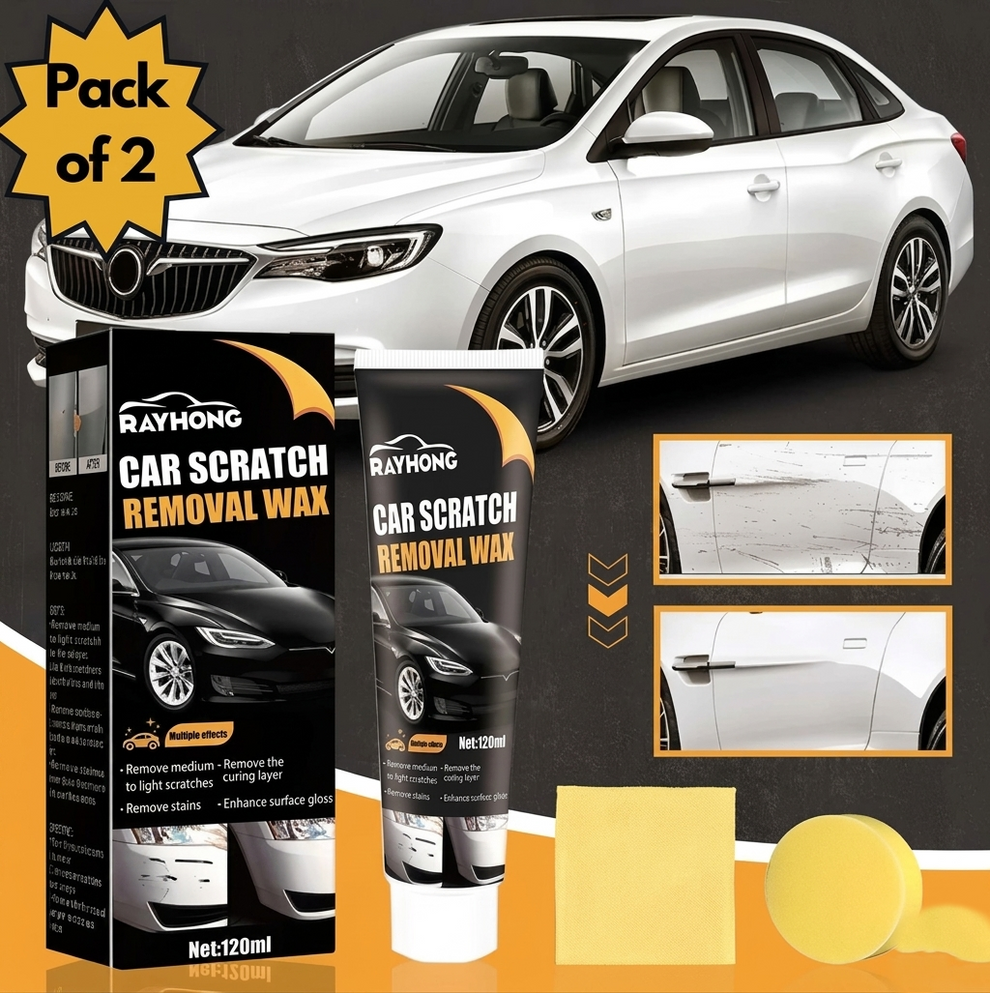 Car Scratch Removal Wax Pack of 2