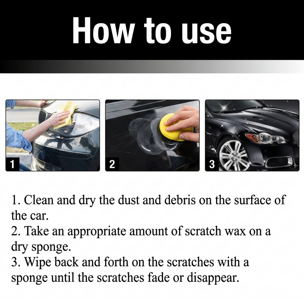 Car Scratch Removal Wax Pack of 2