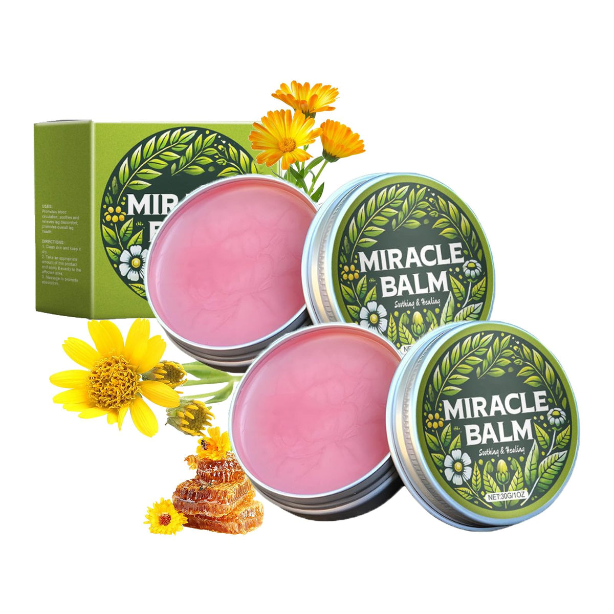 Herbal Miracle Balm for Pain Relief (Pack of 2)