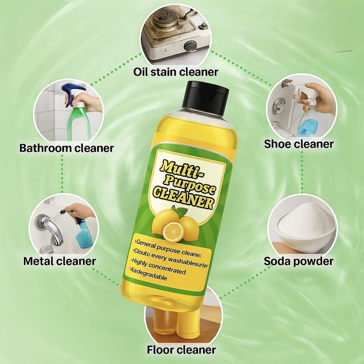 ✨ Powerful Multi-Surface Miracle Cleaner (Pack of 4)