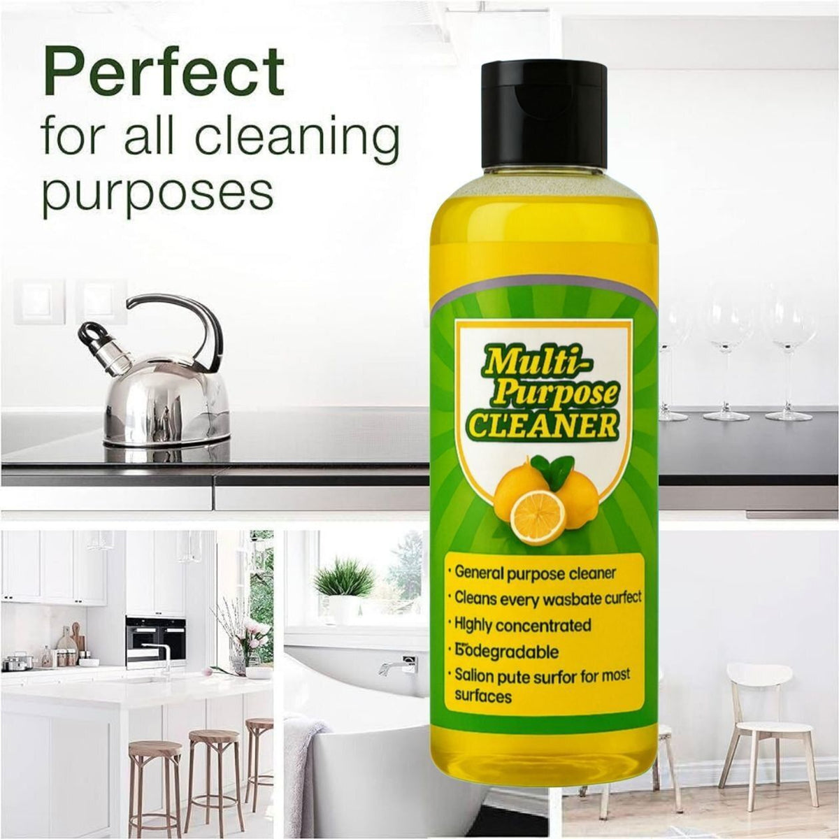 ✨ Powerful Multi-Surface Miracle Cleaner (Pack of 4)